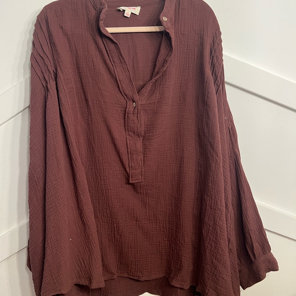 Peach Love California Chocolate Blouse